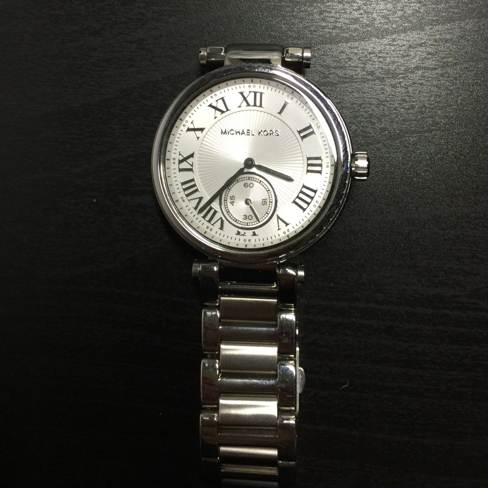 Michael Kors Silver and CZ Watch